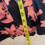 Amazon Pink and Black Floral Short Sleeve Midi Dress Full Tiered Skirt XL Photo 11