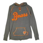 NFL Team Apparel Chicago Bears Thermal Hoodie Thumb Holes Women's Medium Blue Photo 0