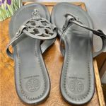 Tory Burch  Miller Calf Dark Grey Leather Women's Perfect Sandal Size 11 Photo 1