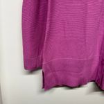 Talbots  Girlfriend Cardigan Button Up Dark Pink V Neck Sweater Size Small Photo 2