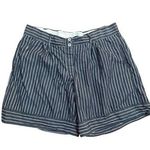 Anthropologie Long Boxer Shorts Blue White Button Fly Sz XL NEW Photo 0