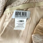 Rene Ruiz Collection Metallic Off The Shoulder Gown Formal Evening Dress Size 6 Gold Photo 5