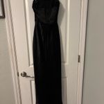 Birdy Grey  Strapless Shiny Black Satin Gown, Sz XS Photo 2