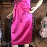 David Meister PINK STRAPLESS BEADED COCKTAIL DRESS (10) Photo 8