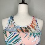 Colorful Racerback Women’s Sports Bra Blue Photo 1