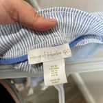 House of Harlow Linen Rayon Pants Blue Striped Boho Wide Leg Summer Beach Sz M Size M Photo 4