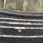 Eileen Fisher  Gray Striped Linen Top Small Photo 1