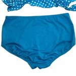 Vintage Gabar Blue Polka Dot tankini bikini Swimsuit 12 (mod sz 8) pinup girl Photo 1
