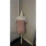 SheIn Pink Sequin ColorBlock Glitter T-Shirt L Casual Twee Rainbowcore Festival Photo 1