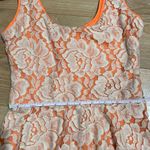 Bar III  orange and cream lace dress xs Photo 3