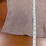 ASTR Women's Metallic Pink Rose Gold Pullover Square Neck Sweater Size M Photo 7
