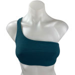 Lululemon Blue Green One Shoulder Sleeveless Athletic Sports Bra Crop Tank Top 2 Photo 0