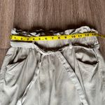 Thread + Supply Paper Bag Tie Waist Pants Sage Straight Leg Tan Khaki Beige S Photo 13