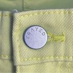 NWT FRAYED Jeans High Rise Denim Shorts Size 2 Yellow Evening Primrose Raw Hem Photo 5