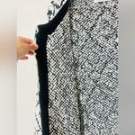 Solitaire Anthropologie  Sweater Coat Black White Geometric Womens Size L Photo 4