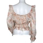 Dress Forum Shirt Womens Small Pink Floral Balloon Sleeve Cottagecore Bohemian Photo 3