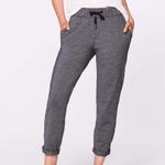 Lululemon On The Fly Pant 28" Heathered Gray Black Pull On Size Photo 0