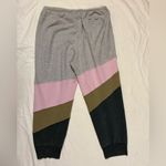 Free People Movement All or Nothing Patchwork Sweatpants Gray Pink Olive Navy L Size L Photo 2