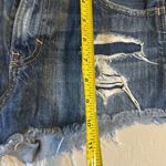 Hollister Y2K girly Distressed Blue Denim cutoff shorts size 25 spring Photo 4
