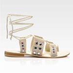 Free People NWOB Mantra Mirror Sandals / Natural Photo 1