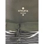 Athleta  Black and White Stripe 7/8 Length Leggings Yoga Pants‎ Womens Medium Photo 3