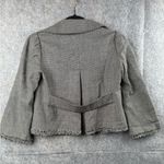Rebecca Taylor  Womens Size 0 Single Breasted Cropped Wool Blazer Gray‎ Business Photo 7