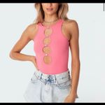 Edikted pink diamond hearts Barbie bodysuit ￼size M Size M Photo 1