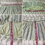 Anthropologie Stripe Mix Boxer Ruffle Bra Cotton Green M NWT Photo 8