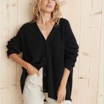 Jenni Kayne  Cocoon Cardigan Oversized Cashmere Black Small GUC Photo 11