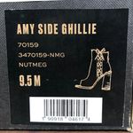 Frye NEW Amy Side Ghillie Suede Leather Open Toe Booties In Nutmeg Size 9.5M Photo 6