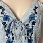 36.5 Floral Embroidered Lace Up‎ Mini Dress Photo 4