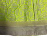 J.Crew  Factory  Women's Neon Green Jacquard Skirt Size 10 Photo 3
