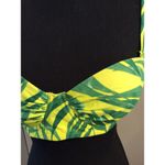 Aerie  Yellow Swim Suit Top Tropical Size 34D Padded Photo 1