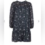 Anthropologie Velvet Graham & Spencer Star Print Tanya Shirt Dress Small Navy Photo 11