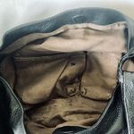 Sabrina Scala Leather Satchel Bag Black Photo 11