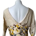 Anthropologie MEADOW RUE Plena Peppered Polka Dot Floral Yellow Shift Dress Size 10 Photo 9