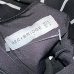 Bec & Bridge Deep V Neck Striped Midi Dress Black White EUC Size 2 Photo 5