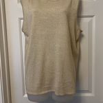 Susan Graver  Shimmery Gold Sweater Tank Top Photo 1
