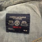 American Eagle Soft Faded Denim Shirt Ralph Lauren Classic Western Boho Vibes Chic AE M Photo 3