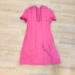 Staud Ilana Mini Bow Back Trapeze Dress Lollipop Pink Small Photo 8