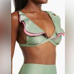 Farm Rio Ruffle Bikini Top, Size Large, $$115 Photo 4