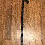 Saint Laurent Braided Leather Belt Black Size 80 Photo 2