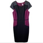 Sangria ColorBlock Tweed Old School Money Short Sleeve Sheath Dress 12 Photo 2