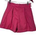 IORANE Printed Elephants Pleated Front Shorts in Pink sz XS Photo 1