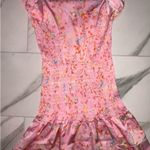 Sugar Lips smocked waist pink printed dress💓🌸 NWT size small Photo 9