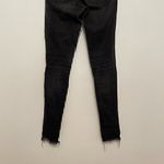 EXPRESS Stretch+ Denim Perfect High Rise Legging Black High Waisted Raw Hem 0 Photo 9