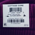 INC X-Small Flare Knit Sweater Pants Pockets Stretch Autumn Berry Magenta New Photo 4