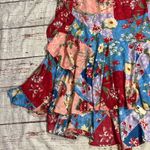 Tolani NWOT  Collection Patchwork Floral Ruffle Skirt sz L Photo 3