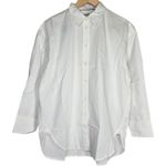 J.Crew  Petite Relaxed Fit Crisp Cotton Poplin Shirt‎ White P10 AW717 Photo 0