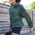 Calia by Carrie NWOT  Underwood Anywhere Woven Ruched Jacket Olive Thyme Small Photo 0